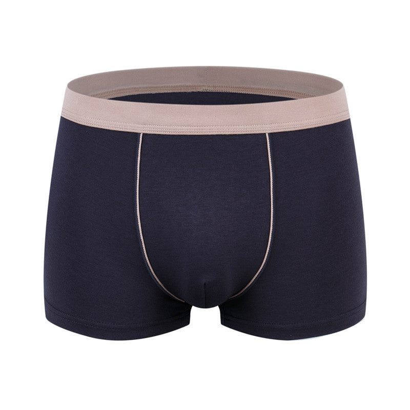Men's cotton boxer briefs by IBG, breathable plus size men's underwear with comfortable fit and supportive design.