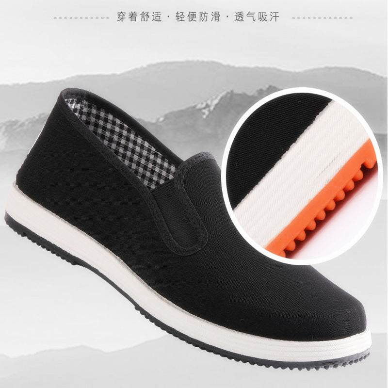 IBG breathable canvas slip-on shoes featuring non-slip casual flats with comfortable, lightweight design for everyday wear.