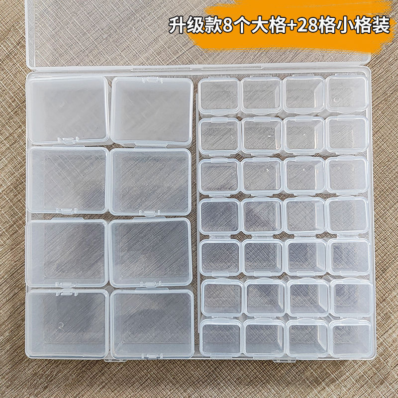 IBG transparent jewelry storage box with multiple compartments for organizing rings, necklaces, and small accessories.