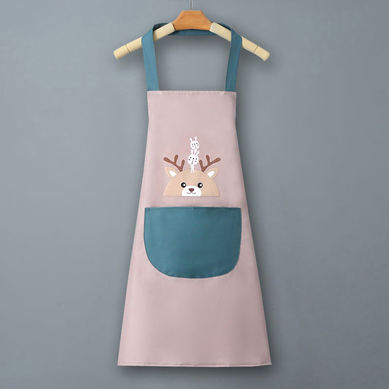 IBG waterproof kitchen apron for cooking and cleaning, featuring a durable design with adjustable straps for kitchen use.
