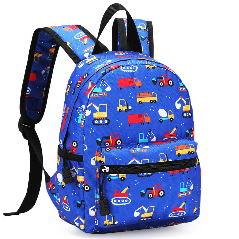 Kids lightweight cartoon backpack by IBG, 10.6-inch school bag with colorful cartoon design, ideal for young students
