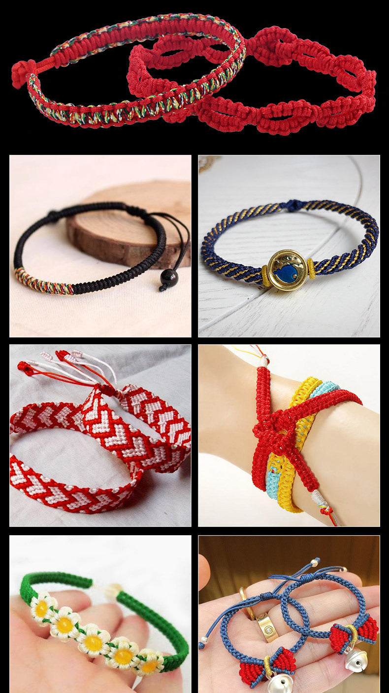 Wooden bracelet weaving stand by IBG for DIY jewelry making, featuring a simple design for easy bracelet crafting.