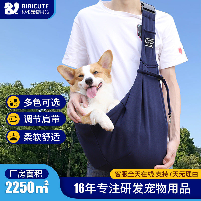 Foldable IBG pet carrier backpack for cats and small dogs, lightweight and portable travel bag with mesh ventilation panels.