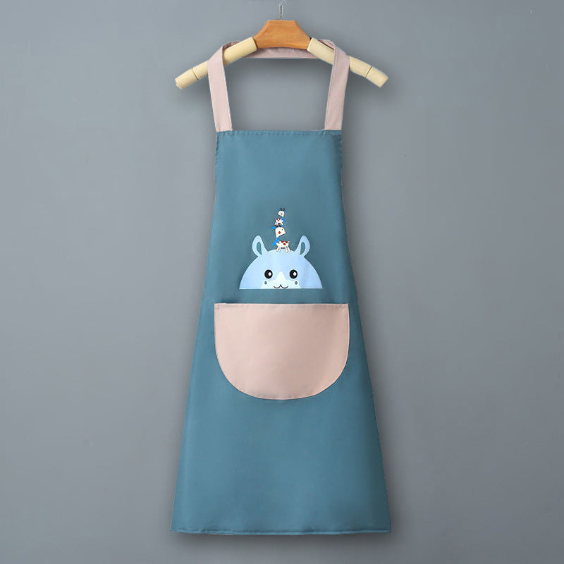 IBG waterproof kitchen apron with adjustable straps, ideal for cooking and cleaning, featuring a durable, stain-resistant design.