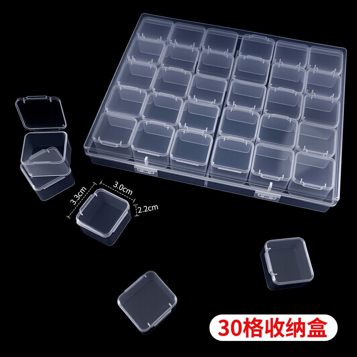 IBG transparent jewelry storage box with multiple compartments for organizing rings, necklaces, and accessories at home