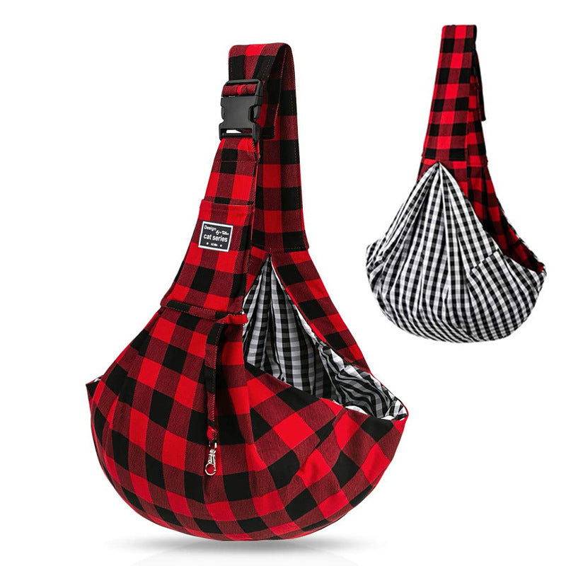 IBG foldable pet carrier backpack for cats and small dogs, lightweight travel bag with mesh sides for ventilation.