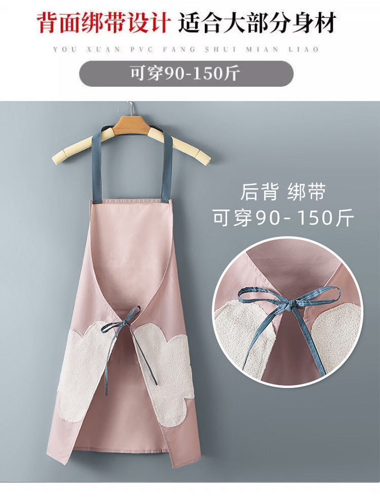 IBG waterproof kitchen apron for cooking and cleaning, durable fabric with adjustable neck strap, ideal for kitchen and dining tasks