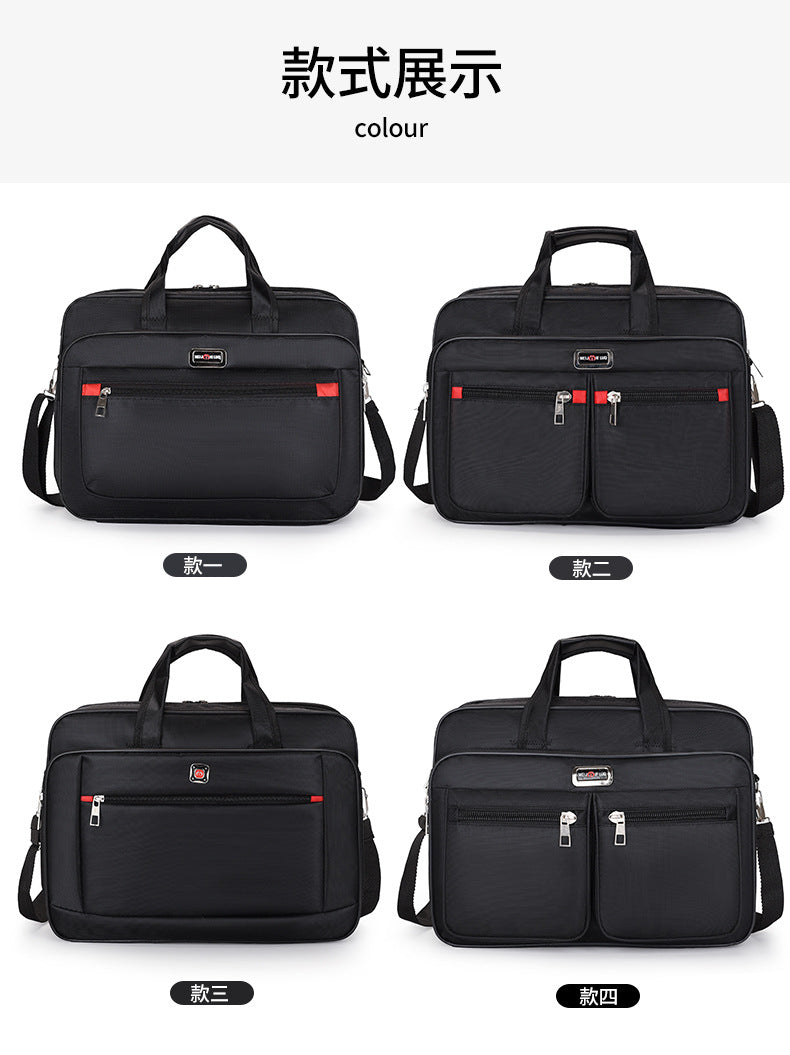 Men's lightweight IBG laptop briefcase with multiple compartments, designed for business travel and professional use.