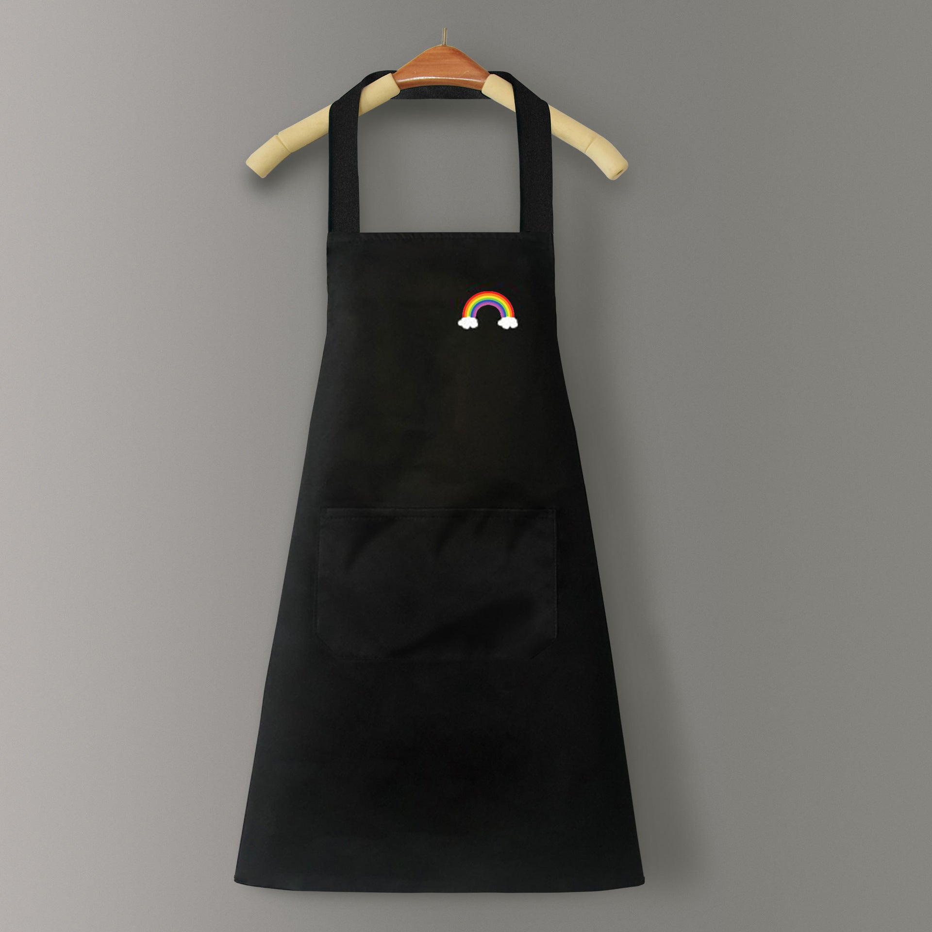 IBG waterproof kitchen apron for cooking and cleaning, made of durable material, with adjustable straps and a practical front pocket.
