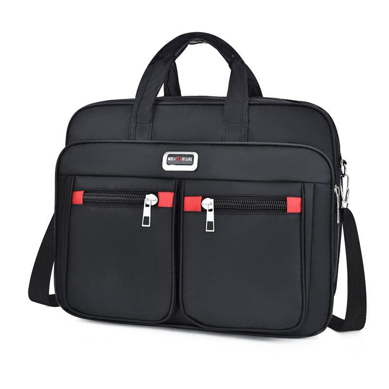 Men's IBG lightweight laptop briefcase with multiple compartments, suitable for business travel and professional use.
