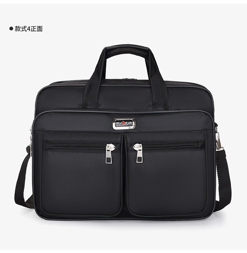 Men's IBG lightweight laptop briefcase with multiple compartments, suitable for business travel and professional use.