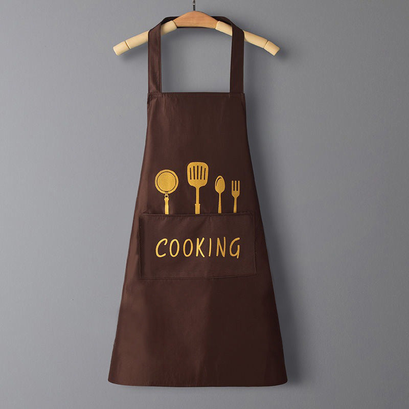 IBG waterproof kitchen apron for cooking and cleaning, durable fabric with adjustable straps, ideal for kitchen and dining use.