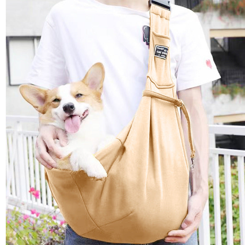 IBG foldable pet carrier backpack for cats and small dogs, lightweight travel bag with mesh sides for ventilation and comfort.