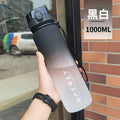 IBG large sports water bottle for fitness and outdoor use, available in 500ml or 1000ml with a clear, durable design