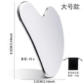 IBG stainless steel Gua Sha massage tool for beauty and personal care, shown with smooth, polished surface on a white background.