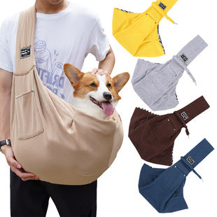 IBG foldable pet carrier backpack for cats and small dogs, travel bag with breathable mesh panels and secure zipper closure.
