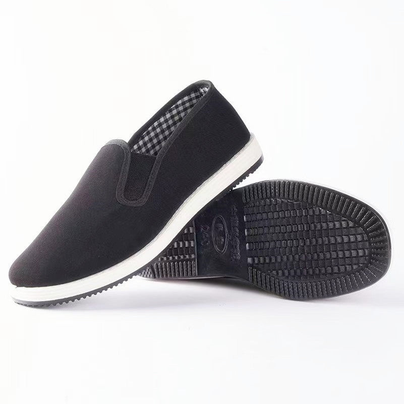 IBG breathable canvas slip-on shoes with non-slip casual flats, lightweight and comfortable for everyday wear.
