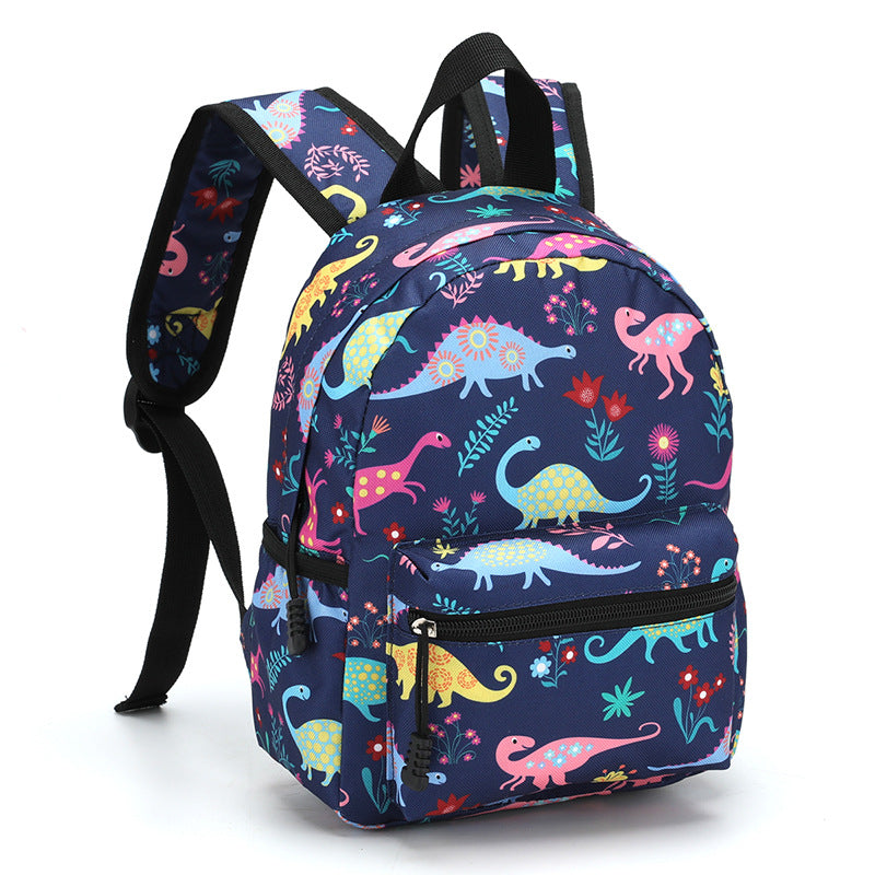 Kids lightweight cartoon backpack by IBG, 10.6-inch school bag with colorful cartoon design and adjustable straps.