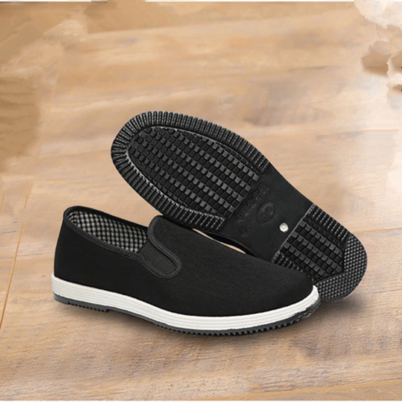 IBG breathable canvas slip-on shoes with non-slip soles, casual flats for comfortable everyday wear.