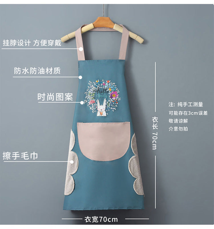 IBG waterproof kitchen apron for cooking and cleaning, with adjustable straps and stain-resistant fabric.