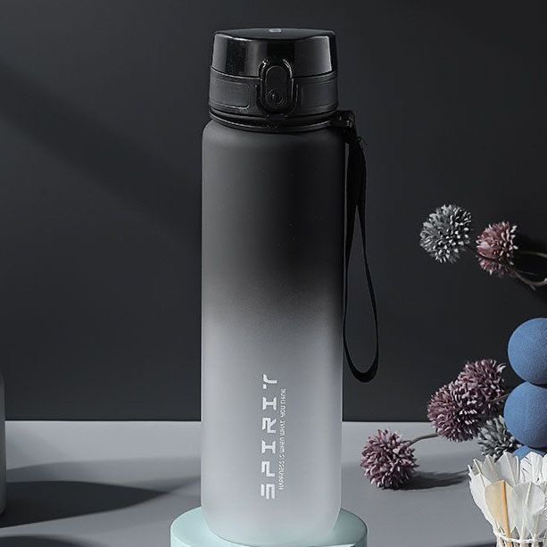 Large IBG sports water bottle, 500ml/1000ml fitness and outdoor bottle with a sleek design and secure screw cap.