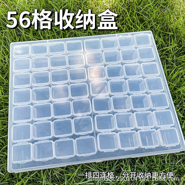Transparent IBG jewelry storage box with multiple compartments for organized home jewelry storage and easy access.