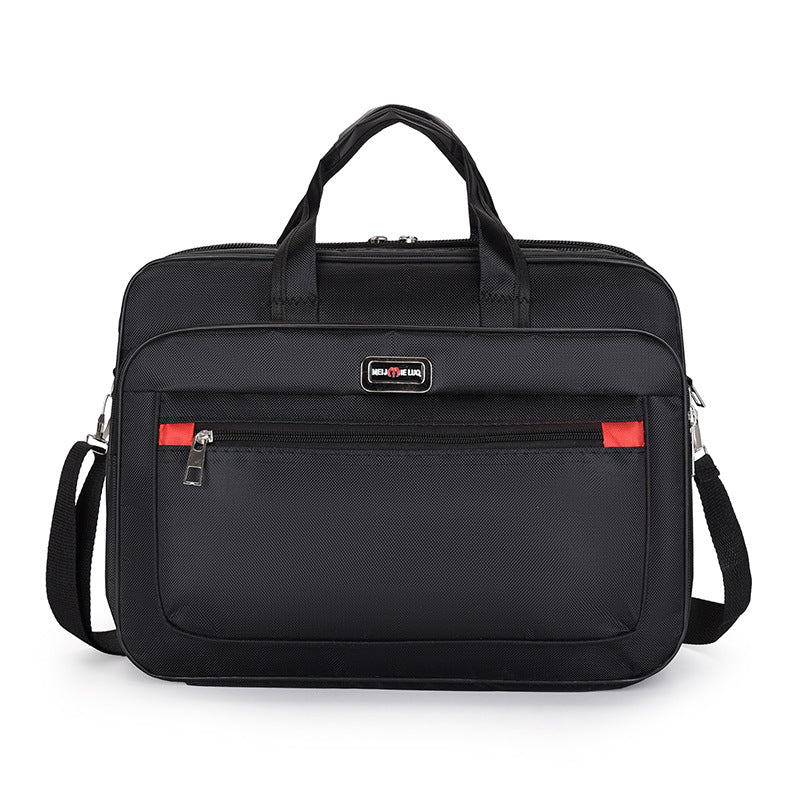 Men's lightweight IBG laptop briefcase with multiple compartments, ideal for business travel and professional use.