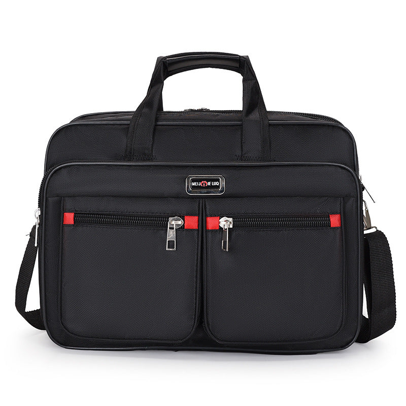 Men's lightweight IBG laptop briefcase with multiple compartments, ideal for business travel and professional use.