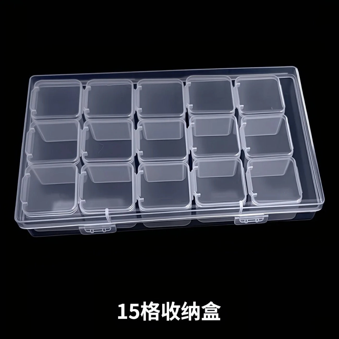 IBG transparent jewelry storage box with multiple compartments, ideal home organizer for rings, necklaces, and earrings.