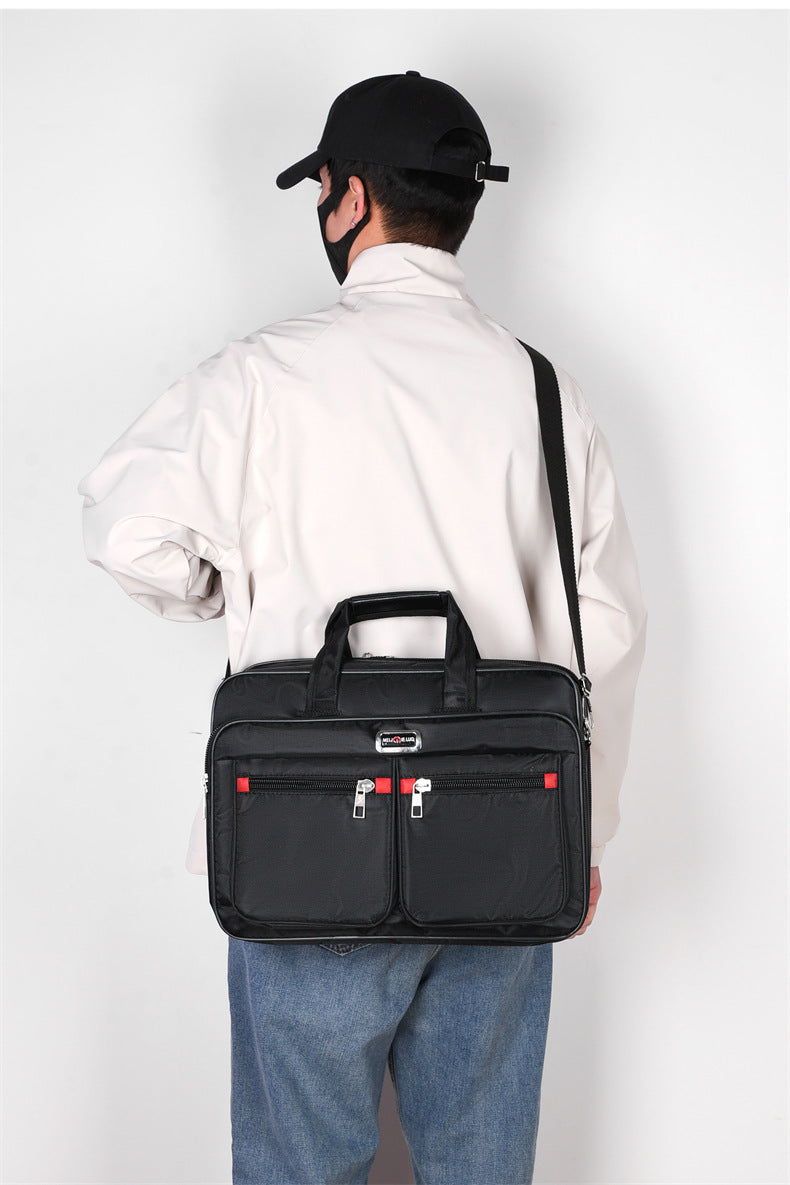 IBG men's lightweight laptop briefcase with padded compartment and sleek design, ideal for business travel and professional use.