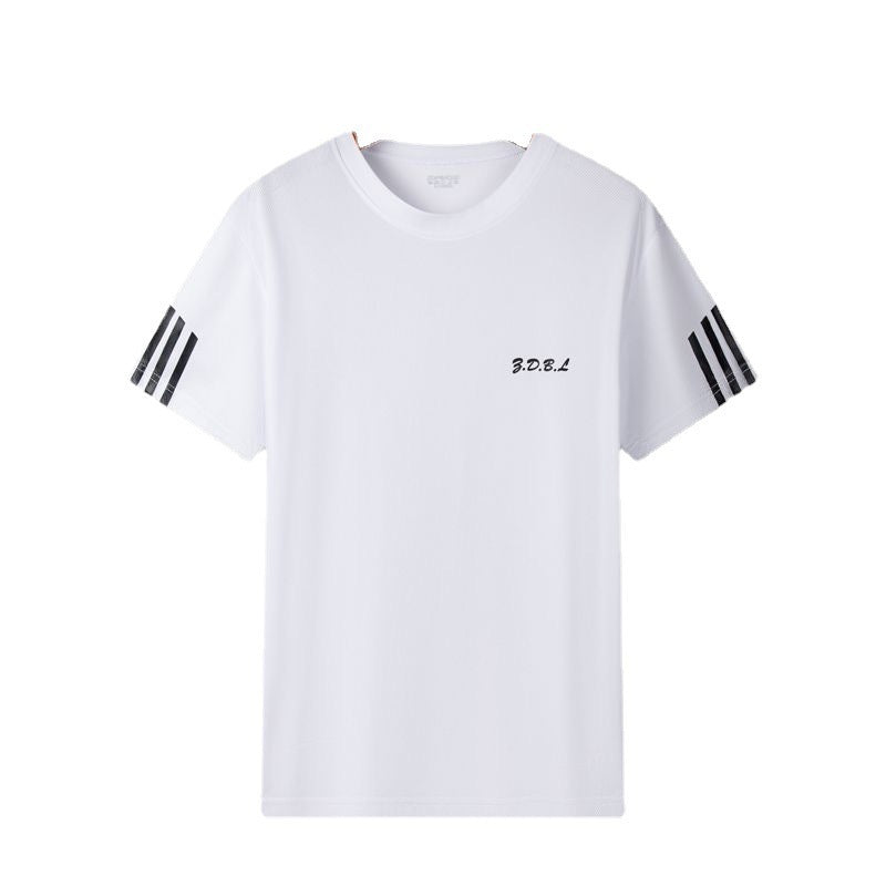 Men's IBG quick-dry sports set with breathable T-shirt and training shorts, ideal for fitness and outdoor activities.