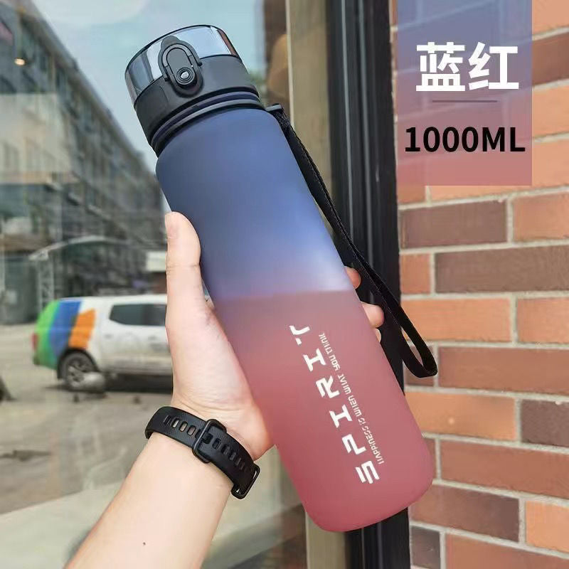 Large IBG sports water bottle, 500ml or 1000ml capacity, for fitness and outdoor use, with a sleek design and durable construction.