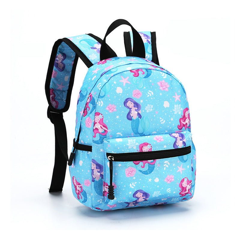 Kids lightweight cartoon backpack by IBG, 10.6-inch school bag with colorful character design for children.