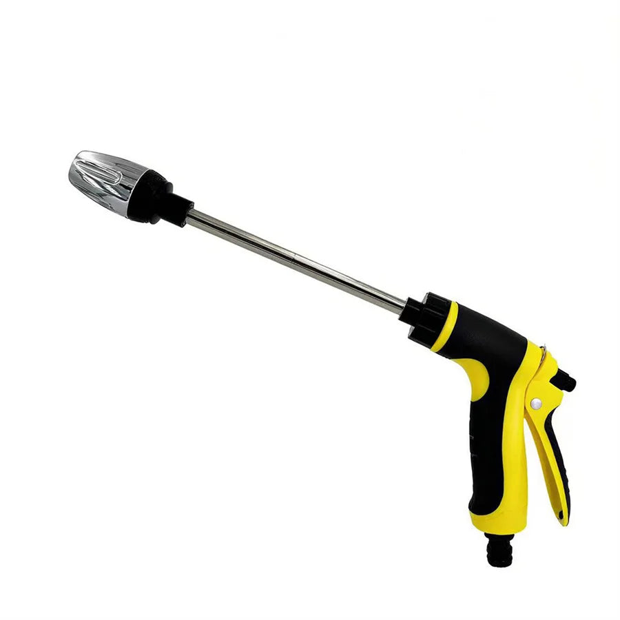 IBG adjustable high-pressure water gun for car washing and garden use, with diverse spray settings and ergonomic handle.
