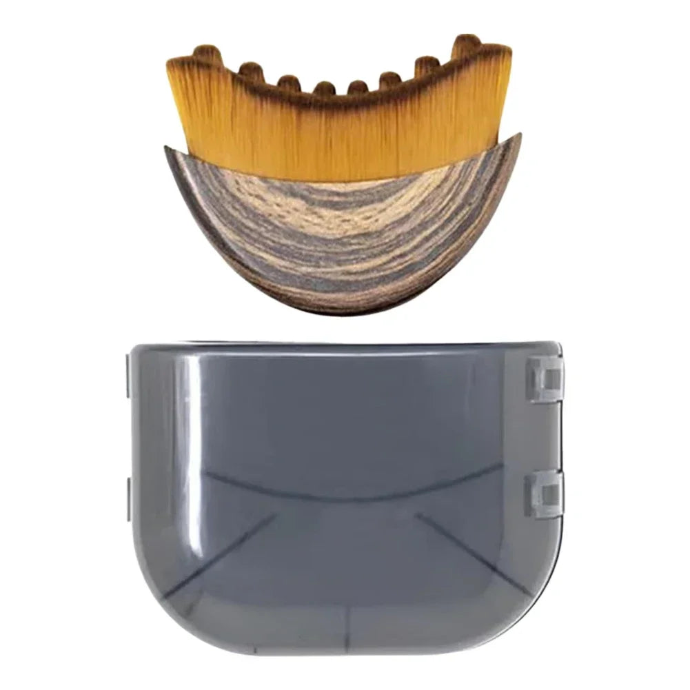 IBG facial contour massage brush for self-care, with ergonomic handle and soft bristles for facial massage and skin toning.
