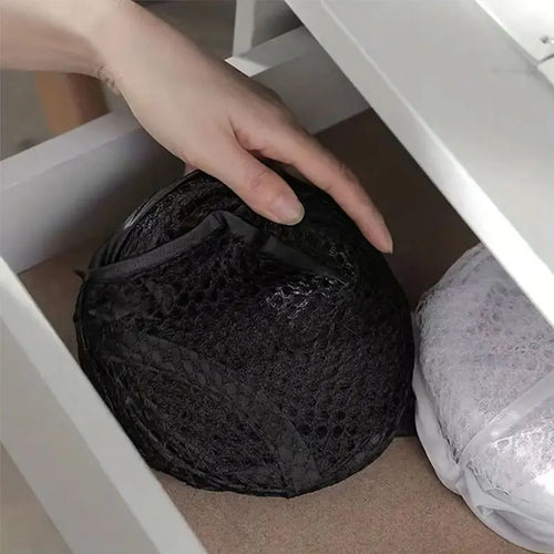 Large IBG foldable mesh laundry basket with pop-up design, breathable storage hamper for home organization and laundry sorting.