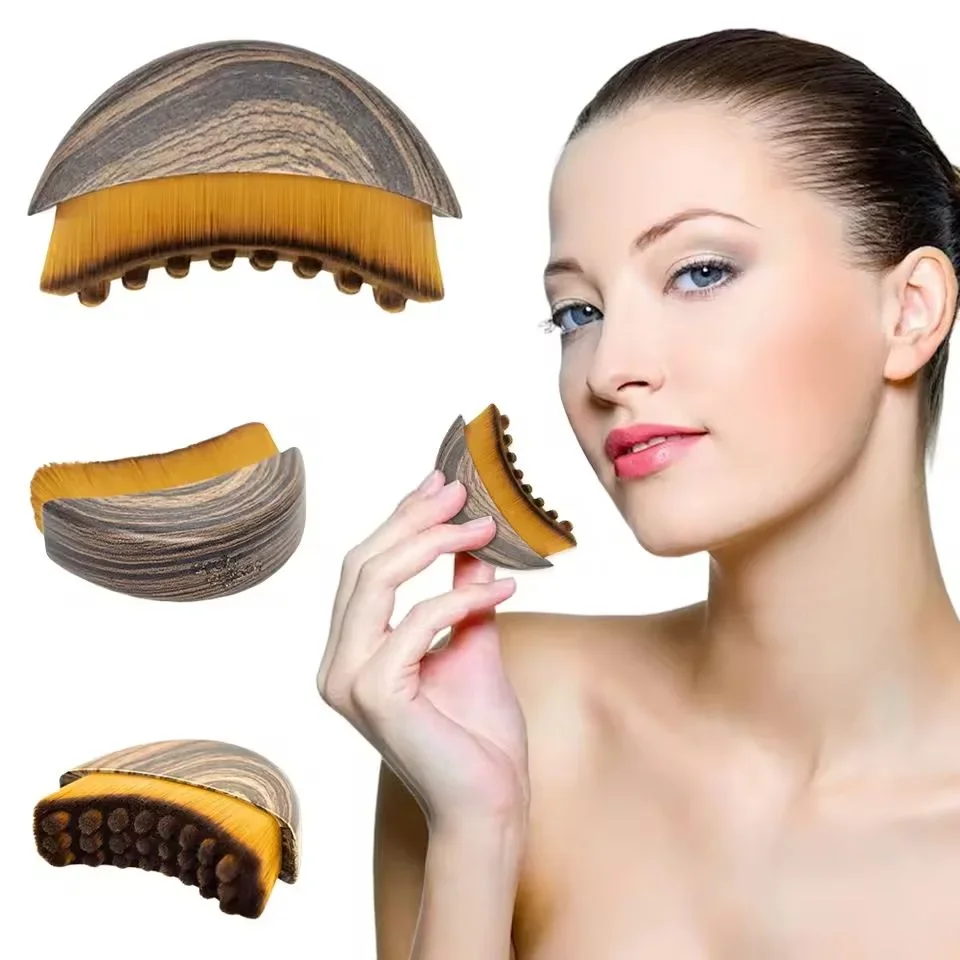 IBG Facial Contour Massage Brush in black, a beauty and personal care tool for facial massage and skin relaxation.