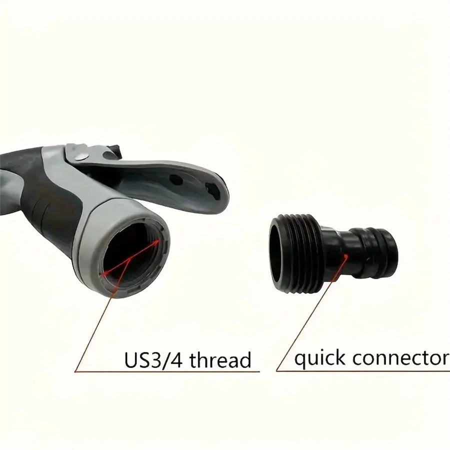 IBG adjustable high-pressure water gun for car washing and gardening, featuring a durable nozzle and ergonomic design.