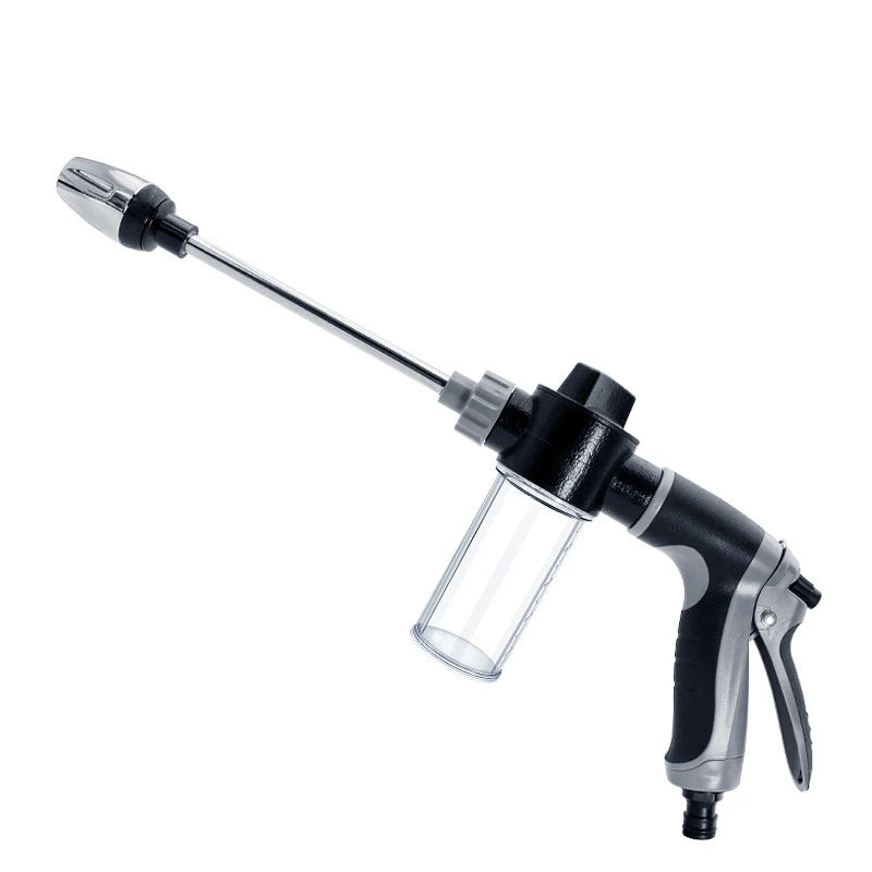 IBG adjustable high-pressure water gun for car washing and garden cleaning, featuring a durable nozzle for versatile use.