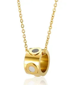 Stainless steel ball chain necklace by IBG, minimal jewelry accessory, close-up of shiny round beads on a sleek chain.
