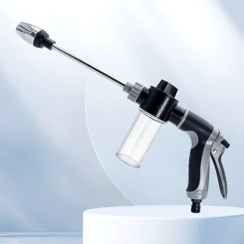IBG adjustable high-pressure water gun for car washing and gardening, featuring a durable nozzle and ergonomic handle.