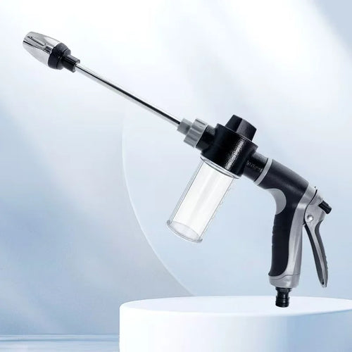 IBG adjustable high-pressure water gun for car washing and gardening, featuring a durable nozzle and ergonomic handle.
