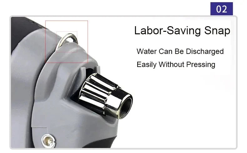 IBG adjustable high-pressure water gun for car washing and garden watering, featuring a durable nozzle and ergonomic handle.