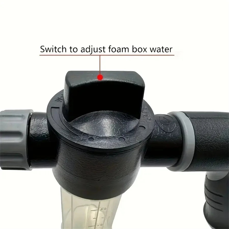 IBG adjustable high-pressure water gun for car washing and gardening, featuring a durable nozzle for versatile outdoor cleaning.