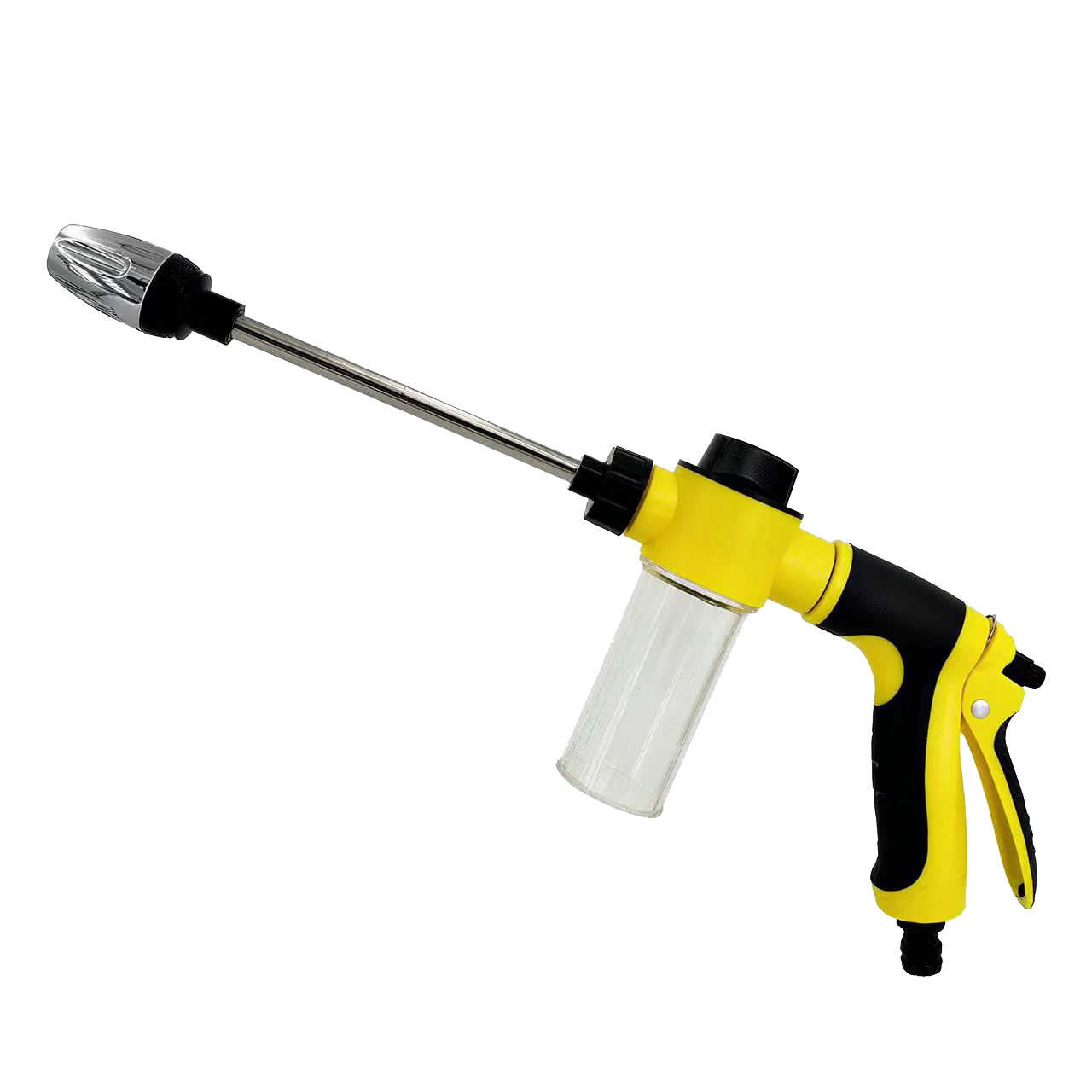 IBG adjustable high-pressure water gun for car washing and garden watering, featuring a durable nozzle and ergonomic handle.